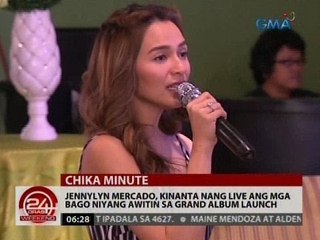 Jennylyn Mercado, kinanta nang live ang mga bago niyang awitin sa grand album launch