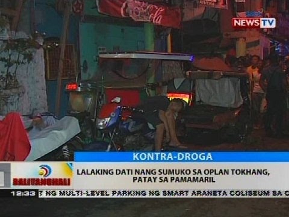 BT: Lalaking dati nang sumuko sa Oplan Tokhang, patay sa pamamaril