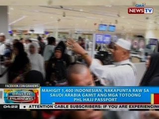Mahigit 1,400 Indonesian, nakapunta raw sa Saudi Arabia gamit ang mga totoong Phl Hajj Passport
