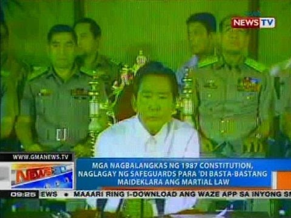 Mga nagbalangkas ng 1987 constitution, naglagay ng safeguards