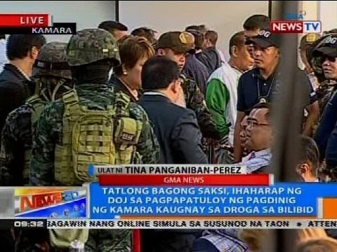 3 bagong saksi, ihaharap ng DOJ sa pagpapatuloy ng pagdinig ng Kamara kaugnay sa droga sa Bilibid