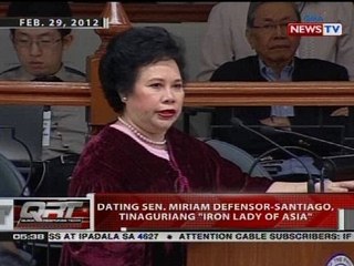 QRT: Dating Sen. Miriam Defensor-Santiago, tinaguriang 'Iron Lady of Asia'