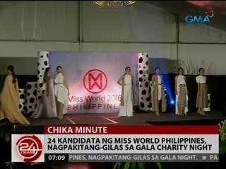 24 kandidata ng Miss World Philippines, nagpakitang-gilas sa gala charity night