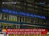 UB: PNP SAF at BuCor, bantay-sarado sa ospital kung saan nagpapagaling ang 3 high profile inmates