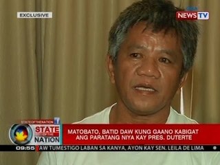 SONA: Matobato, pinanindigan ang kanyang mga sinabi sa Senado