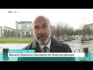 Barack Obama in Germany for final trip abroad