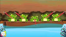 Five Little Speckled Frogs Nursery Rhyme | Cartoon Animation Songs For Children