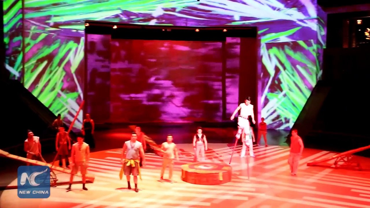 Stunning Acrobatics Staged In Shanghai