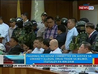 Pagdinig ng House Committee on Justice sa umano'y illegal drug trade sa Bilibid, itutuloy pa rin daw