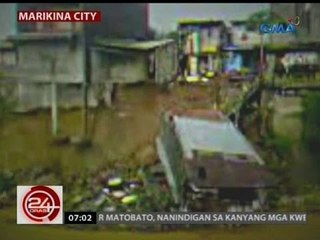 24 Oras: Bahay, nahulog sa ilog dahil sa gumuhong dike