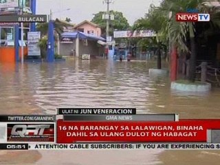 QRT: 16 na barangay sa lalawigan, binaha dahil sa ulang dulot ng Habagat