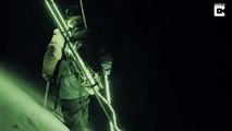 Skiing In The Dark With LED Skis