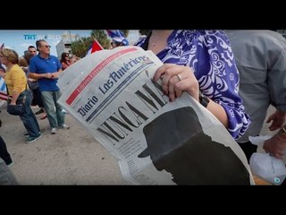 Cuban-Americans celebrate Castro's death