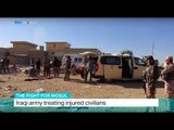 The Fight For Mosul: Iraqi army treating injured civilians