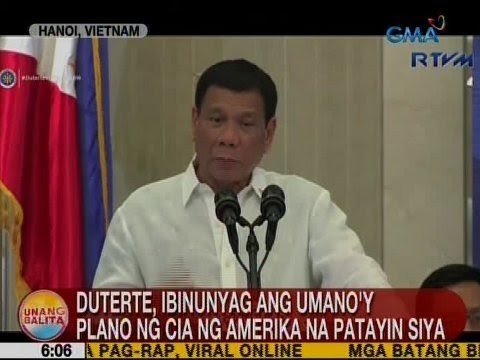UB: Duterte, ibinunyag ang umano'y plano ng CIA ng Amerika na patayin siya