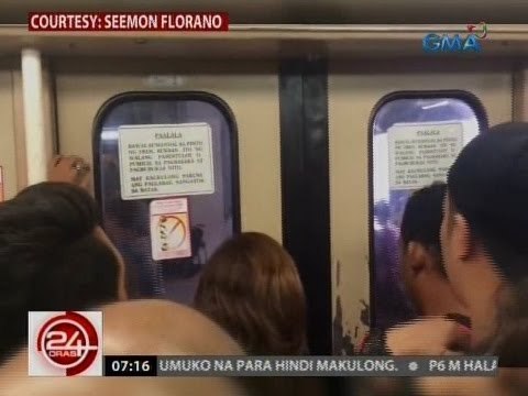 24 Oras: Video ng biglang pagsara ng pinto ng tren ng LRT 1, viral sa social media