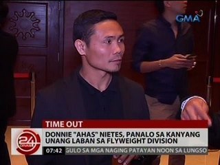 24 Oras: Donnie 'Ahas' Nietes, panalo sa kanyang unang laban sa flyweight division