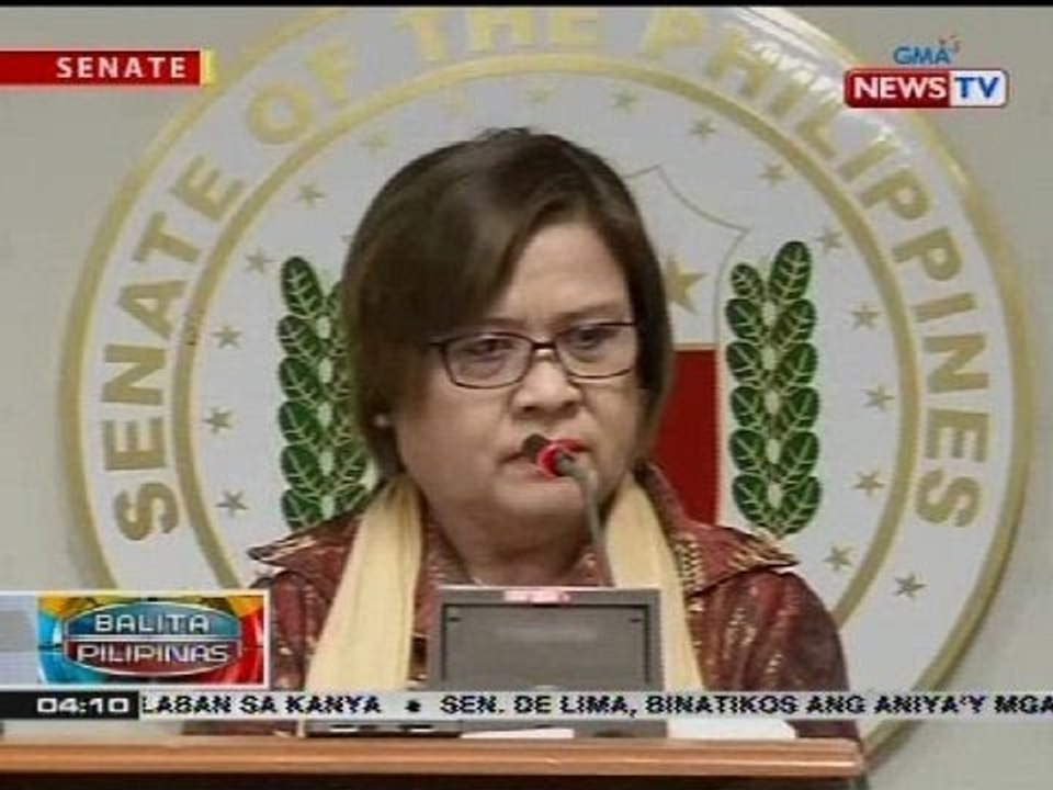 Umano'y riot sa Bilibid, maaaring pakana raw ng administrasyong Duterte ayon kay Sen. de Lima