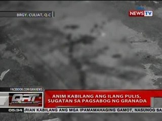 QRT: Anim kabilang ang ilang pulis, sugatan sa pagsabog ng granada