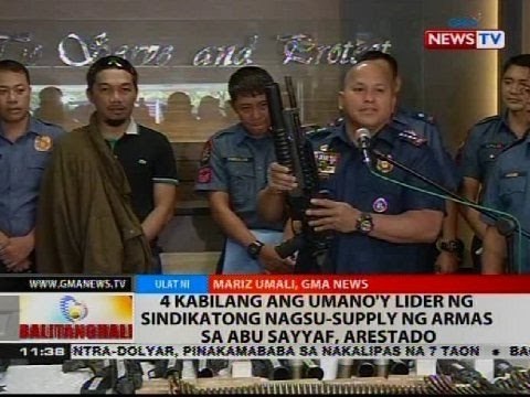 4 kabilang ang umano'y lider ng sindikatong nagsu-supply ng armas sa Abu Sayyaf, arestado