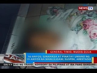 BP: 16-anyos, ginahasa at pinatay umano ng 15-anyos na manliligaw