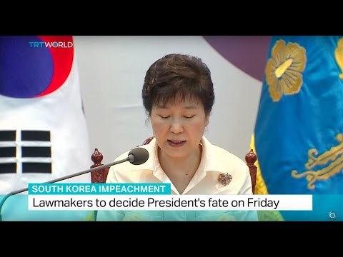 President Park is facing an impeachment vote in South Korea