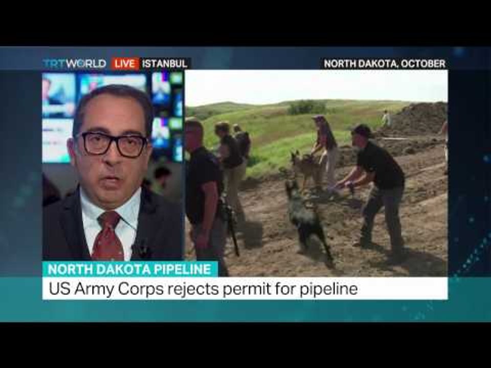 North Dakota Pipeline: Protesters say pipeline threatened water source