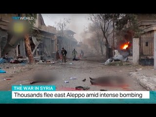 The War In Syria: More than 50.000 flee east Aleppo in five days