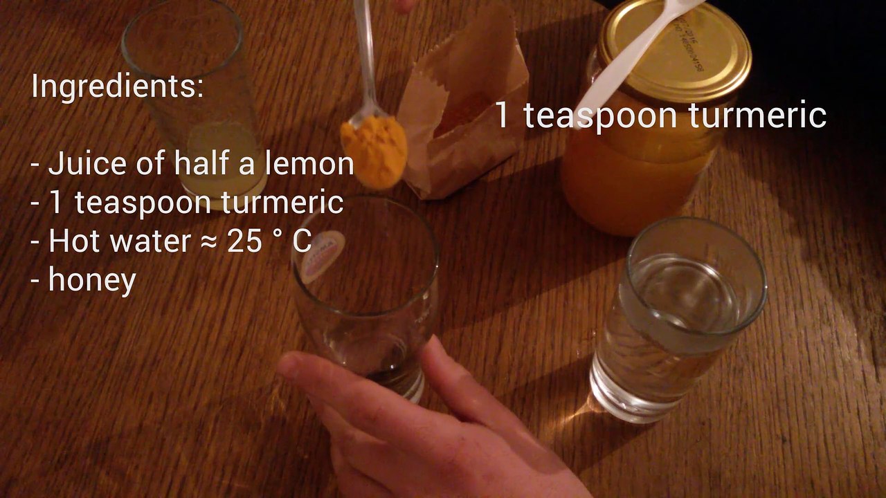 Golden water - Turmeric with honey and lemon - Health Benefits / Natural Master No.1
