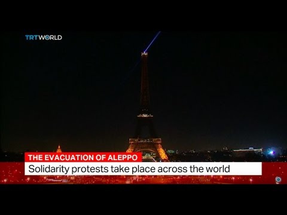 Solidarity protests take place across the world for Aleppo