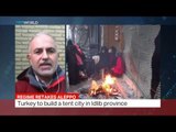 Interview with the Head of Turkish Red Crescent about a new camp in Idlib, Syria