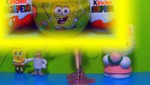 9 surprise eggs! 3 episodes compilation SpongeBob HELLO KITTY Disney PRINCESS Kinder Surprise eggs