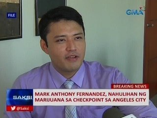 SAKSI: Mark Anthony Fernandez, nahulihan ng Marijuana sa checkpoint sa Angeles City