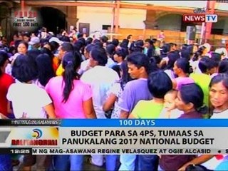 BT: Budget para sa 4Ps, tumaas sa panukalang 2017 national budget