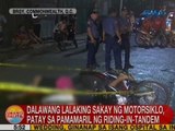 UB: 2 lalaking sakay ng motorsiklo, patay sa pamamaril sa QC