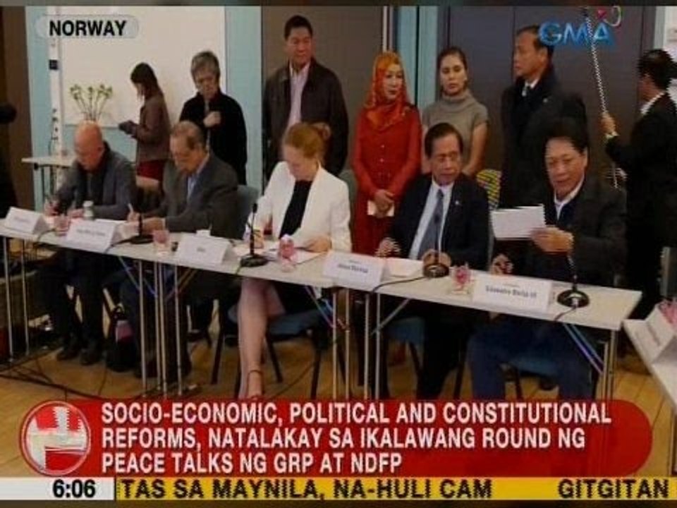 UB: Socio-economic, political and constitutional reforms, natalakay sa ika-2 round ng peace talks