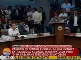 Pagdinig tungkol sa mga umano'y extrajudicial killings, ipagpapatuloy pero 'di na kasama si Matobato