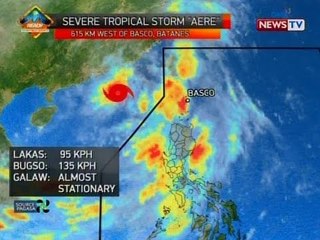 BT: Weather update as of 12:24 p.m. (Oct. 8 ,2016)