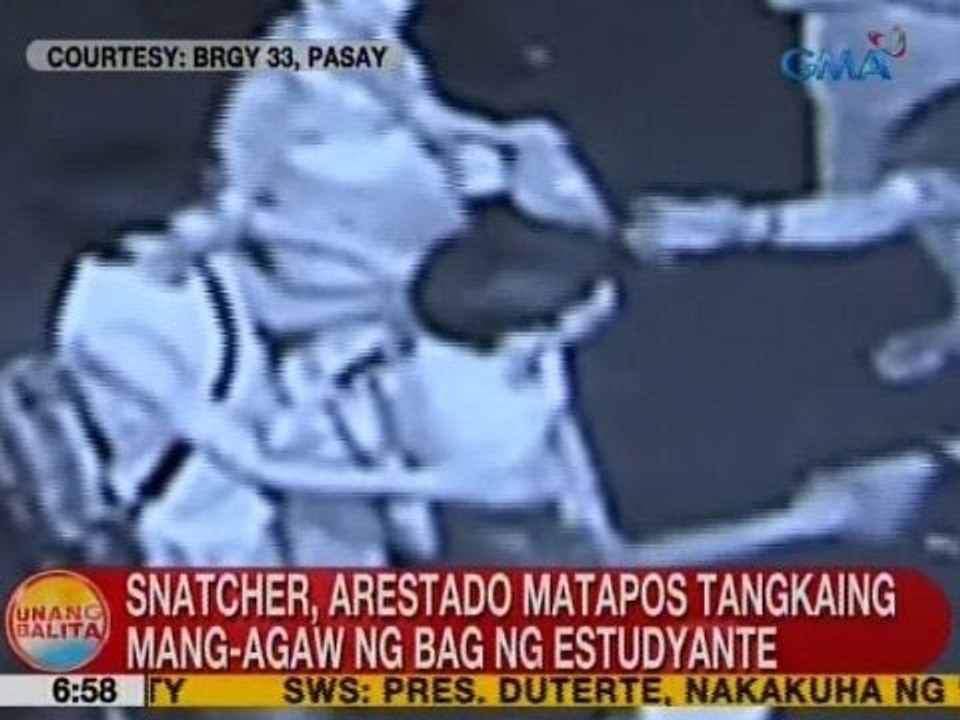 UB: Snatcher, arestado matapos tangkaing mang-agaw ng bag ng estudyante sa Pasay
