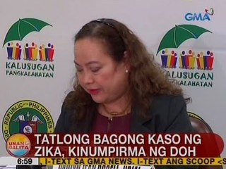 UB: 3 bagong kaso ng Zika, kinumpirma ng DOH