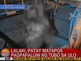 UB: Lalaki, patay matapos pagpapaluin ng tubo sa ulo sa Tondo, Maynila