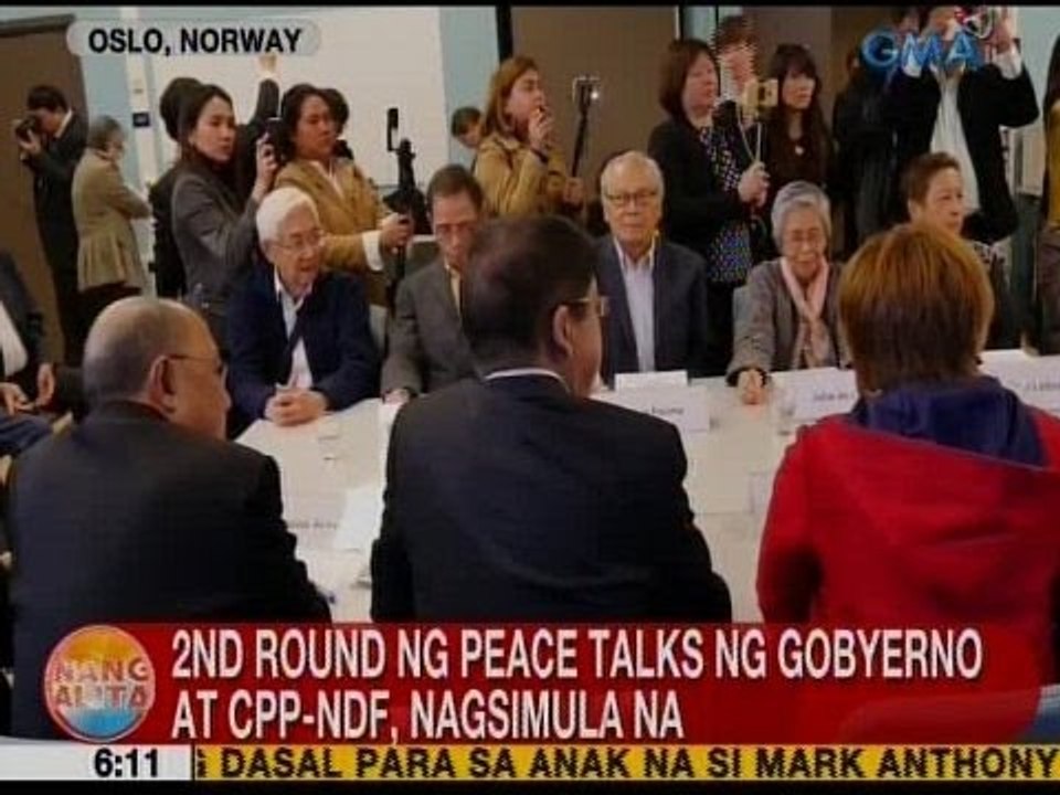 UB: 2nd round ng peace talks ng gobyerno at CPP-NDF, nagsimula na