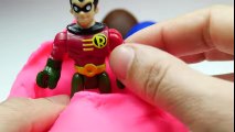 LEARN COLORS for Kids SPECIAL BATMAN with Play-Doh Surprise Eggs Play Dough Imaginext fun Toys