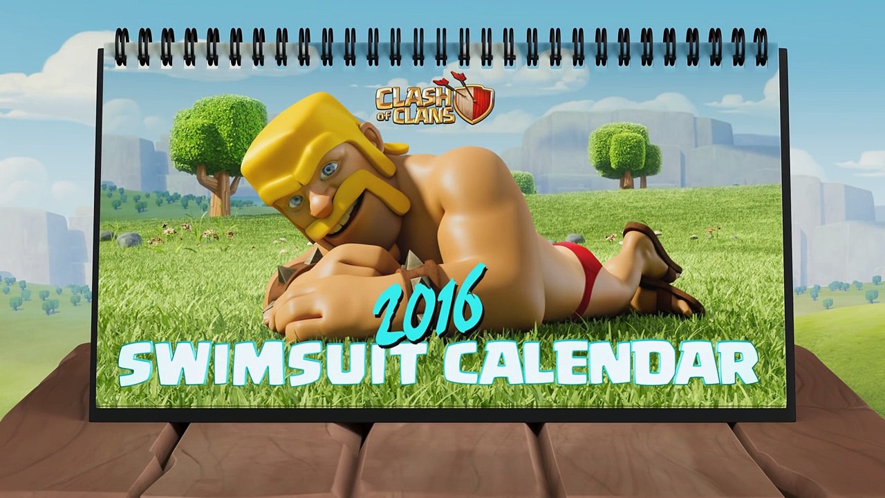 Official 2016 Clash of Clans Desk Calendar (April Fools' Day)-PrLQsui2gKI