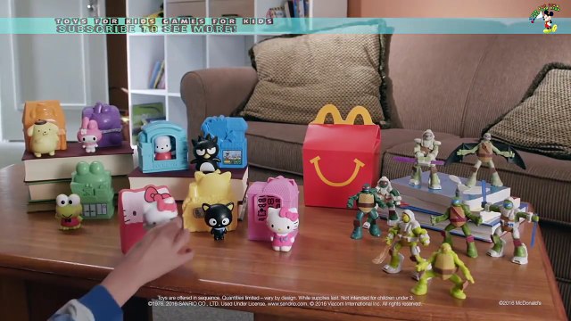 McDonalds Happy Meal Teenage Mutant Ninja Turtles and Hello Kitty Toys-lzF-9SO_YUo