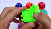 Learning colors with diy modelling clay art and baby pram molds kids fun playdough creations
