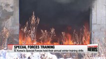 S. Korea's Special Forces hold their annual winter training drills