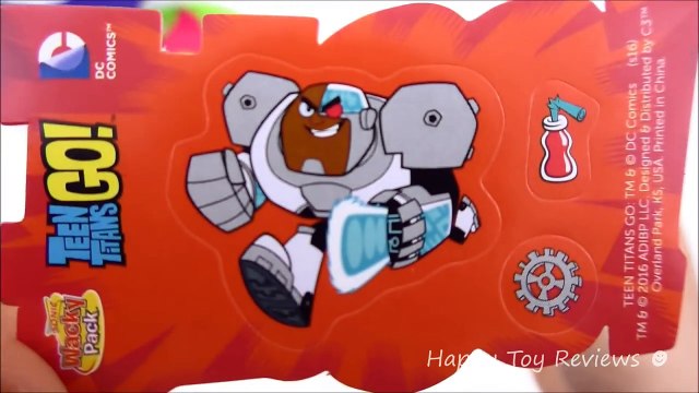 2016 TEEN TITANS GO! SONIC DRiVE-IN TTG SET 6 KIDS MEAL TOYS COLLECTION REVIEW DC COMICS WACKY PACK-v cfha9SIU