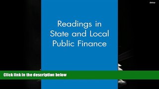 Read  Readings in State and Local Public Finance  Ebook READ Ebook