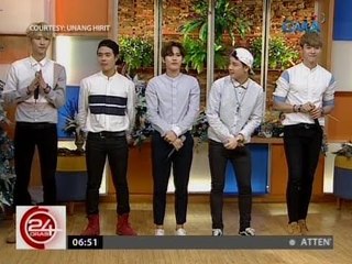 24 Oras: Korean boyband na "Off Road," nagpakilig sa kanilang guesting sa "Unang Hirit"